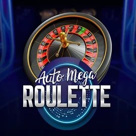 Auto Mega Roulette online game logo by Pragmatic Play on slotrizee.es