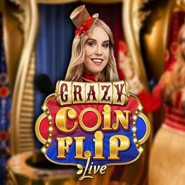 Crazy Coin Flip game by Evolution – logo hosted on Slotrize Casino