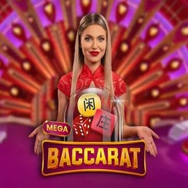 Mega Baccarat slot icon by Pragmatic Play, available at Slotrize Casino